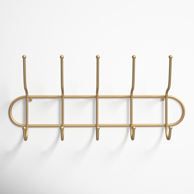 Itzel 5 Hook Metal Coat Rack Reviews Joss Main